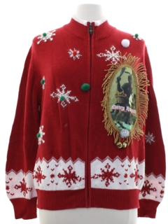 1980's Womens Krampus Ugly Christmas Sweater