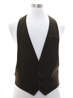 1970's Mens Tuxedo Vest