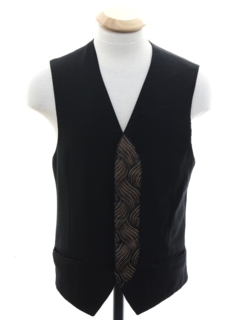 1980's Unisex Ladies or Boys Totally 80s Tuxedo Vest