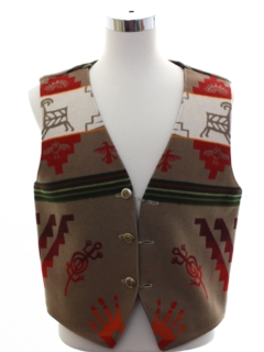 1980's Unisex Wool Blanket Vest