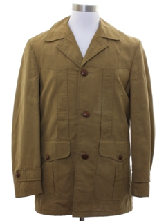 1980's Mens Mod Car Coat Jacket