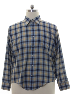 1980's Mens Plaid Shirt