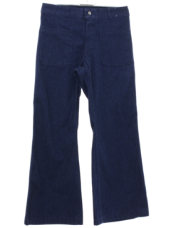 1970's Unisex Naval Style Bellbottom Jeans Pants