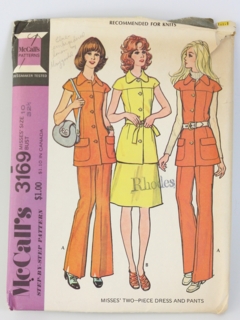 1970's Womens Sewing Pattern