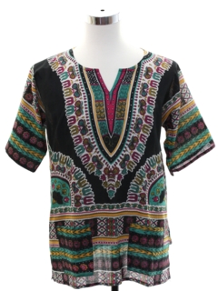 1970's Unisex Dashiki Style Shirt