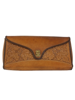 1960's Womens Accessories - Tooled Leather Purse