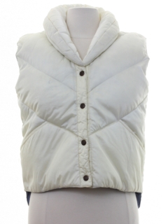 1980's Womens Totally 80s Puffy Ski Vest Jacket