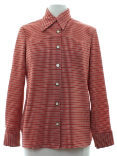 1970's Womens Knit Western Style Shirt jacket
