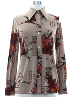 Womens floral Vintage shirts. Authentic vintage Floral shirts at ...