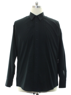 1980's Mens Pleated Tuxedo Shirt