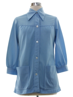 1970's Womens Smock Style Shirt