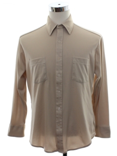 1970's Mens Solid Disco Shirt