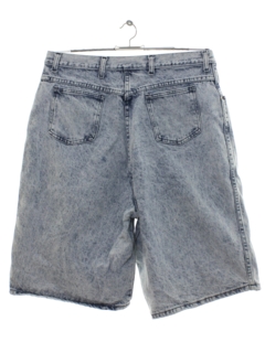 1980's Womens Totally 80s Acid Washed Denim Jeans Jorts Shorts