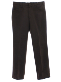 1970's Mens Dark Brown Western Style Leisure Pants