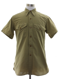 1940's Mens Uniform Work Shirt