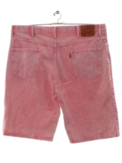 mens 80s jean shorts