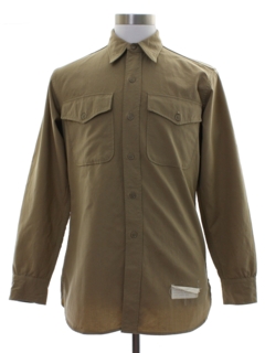 1950's Mens Military Uniform Work Shirt