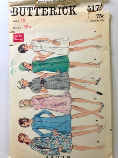 1960's Womens Sewing Pattern