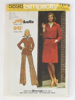 1970's Womens Sewing Pattern