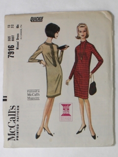 1960's Womens Sewing Pattern