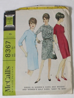 1960's Womens Sewing Pattern