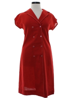 1980's Womens Mod A-Line Dress