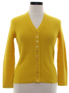 1970's Womens Mod Cardigan Sweater