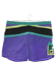 Checkerboard Abstract Monochrome Chequered Surfing Fully Lined Side Split Swim Shorts