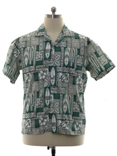 1980's Mens Totally 80s Hawaiian Shirt