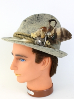 1960's Mens Accessories - Alpine Style Fedora Hat