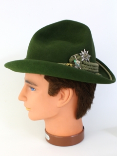 1960's Mens Accessories - Alpine Style Fedora Hat