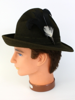 1960's Mens Accessories - Alpine Style Fedora Hat