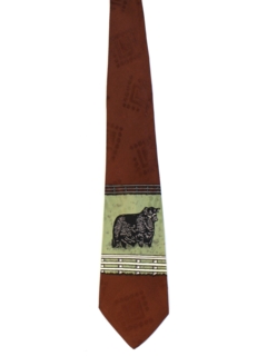 1940's Mens Wide Swing Bull Necktie
