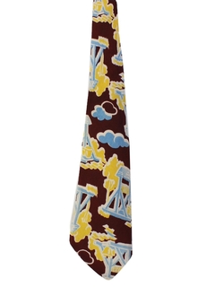 1940's Mens Wide Swing Necktie