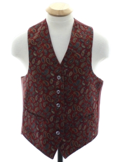 1960's Mens Mod Suit Vest