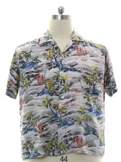 1950's Mens Hawaiian Shirt