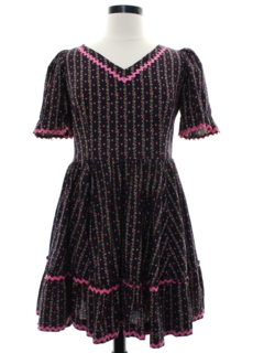 1960's Womens Square Dance Dress