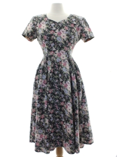 Vintage 1980's Short Sleeve Dresses at RustyZipper.Com Vintage Clothing