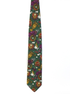 1980's Mens Brooks Brothers Designer Golf Necktie