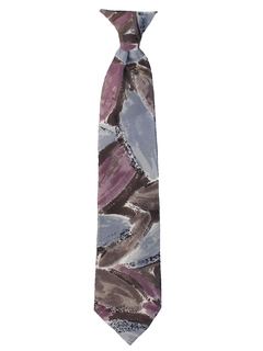 1980's Mens Totally 80s Wide Clip-on Necktie