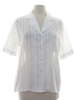 1980's Womens Rubinacci Totally 80s Designer Secretary Shirt