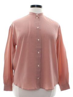 1980's Womens Rubinacci Totally 80s Designer Silk Shirt