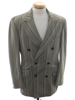 1960's Mens Mod Double Breasted Swing Style Blazer Sportcoat Jacket