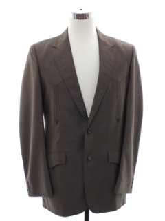 1980's Mens 80s Western Style Blazer Sportcoat Jacket