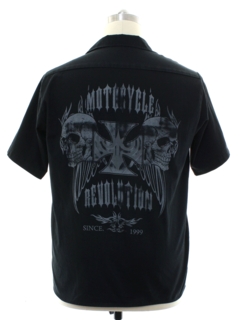 1990's Mens Motorcycle Work Shirt