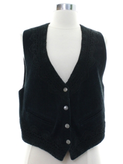 1980's Womens Leather Vest