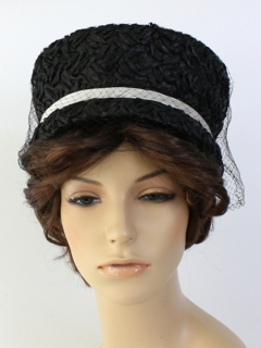 1960's Womens Accessories - Pillbox Hat