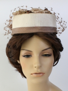 1960's Womens Accessories - Pill box Hat