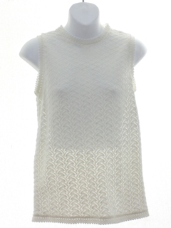1960's Womens or Girls Mod Knit Shirt