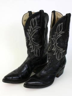1980's Mens Accessories - Western Cowboy Boots Shoes